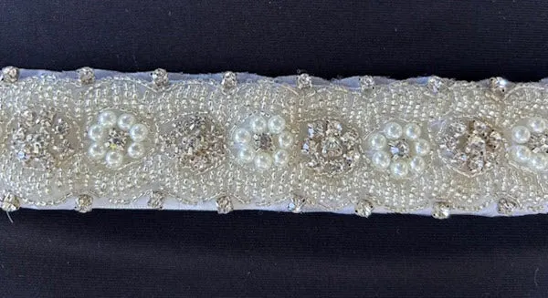 Pearl and Diamante belt