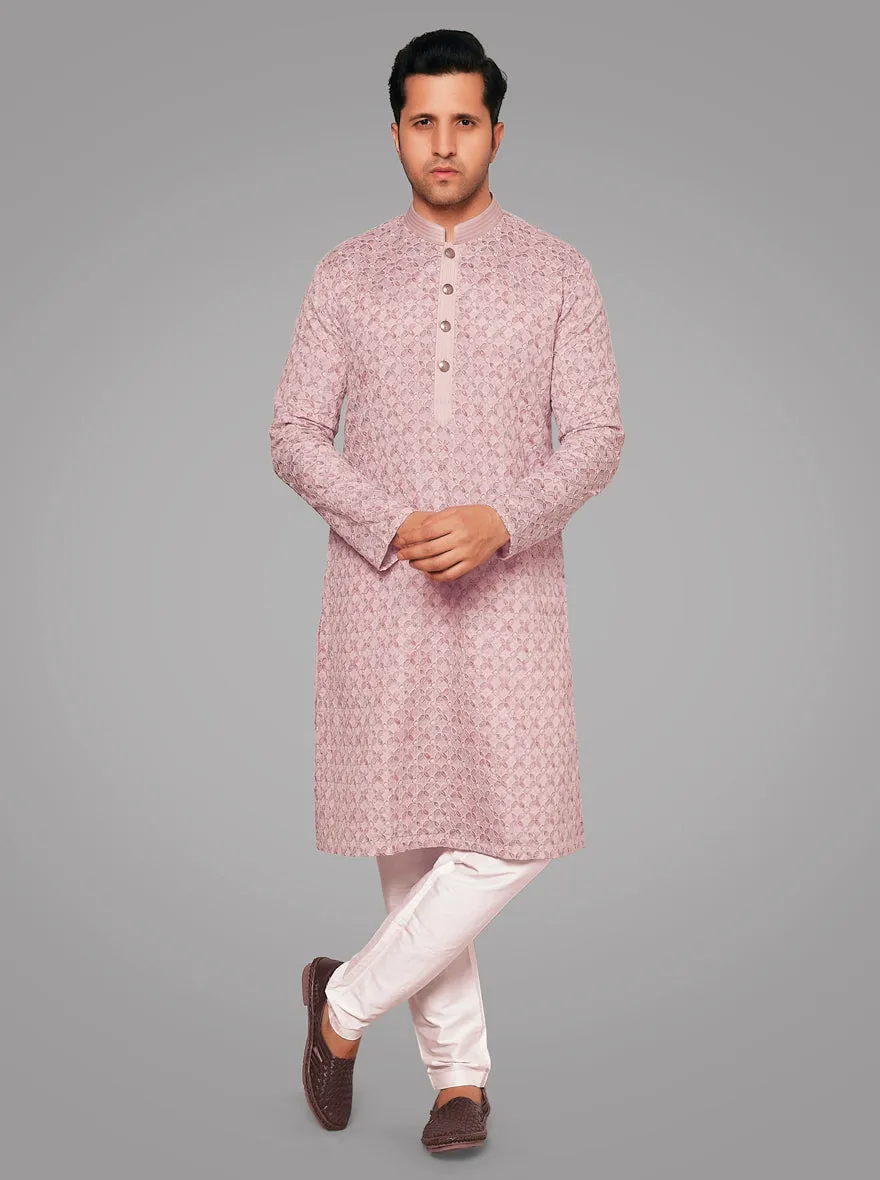 Pink & Violet Kurta Pajama | TULA