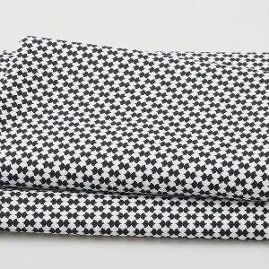 Polka & Plaid Party - Bows Black/White 3 Yard Cut